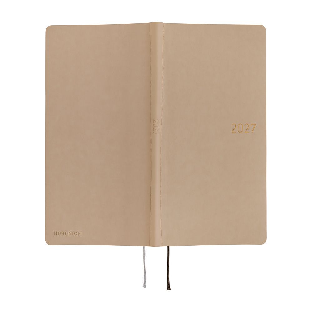 HOBONICHI | Agenda 2027 Semanal WEEKS B6 Slim - Smooth (Café au Lait) ENG - Imagen 3