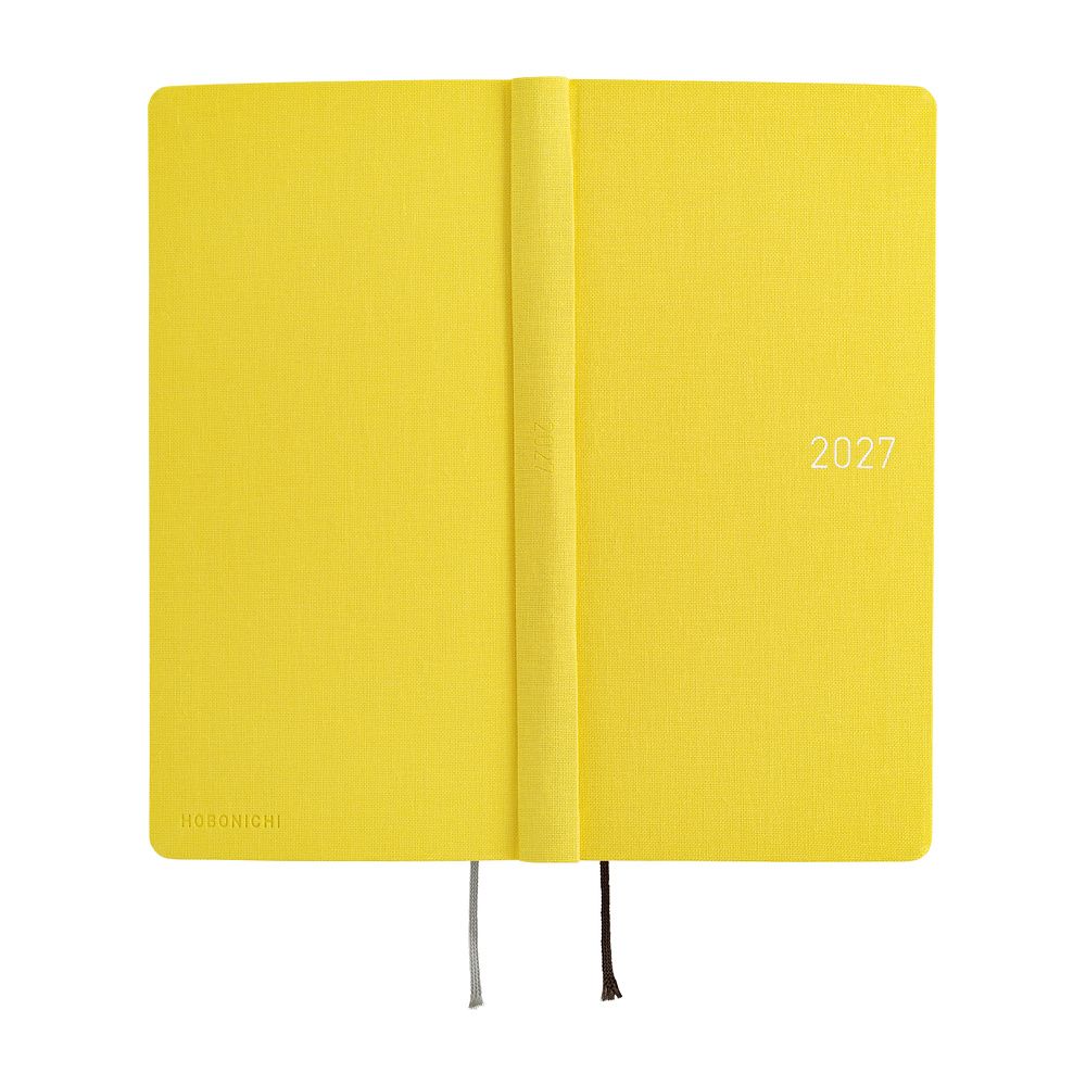 HOBONICHI | Agenda 2027 Semanal WEEKS MEGA B6 Slim - Colors (Canaria Yellow) ENG - Imagen 3