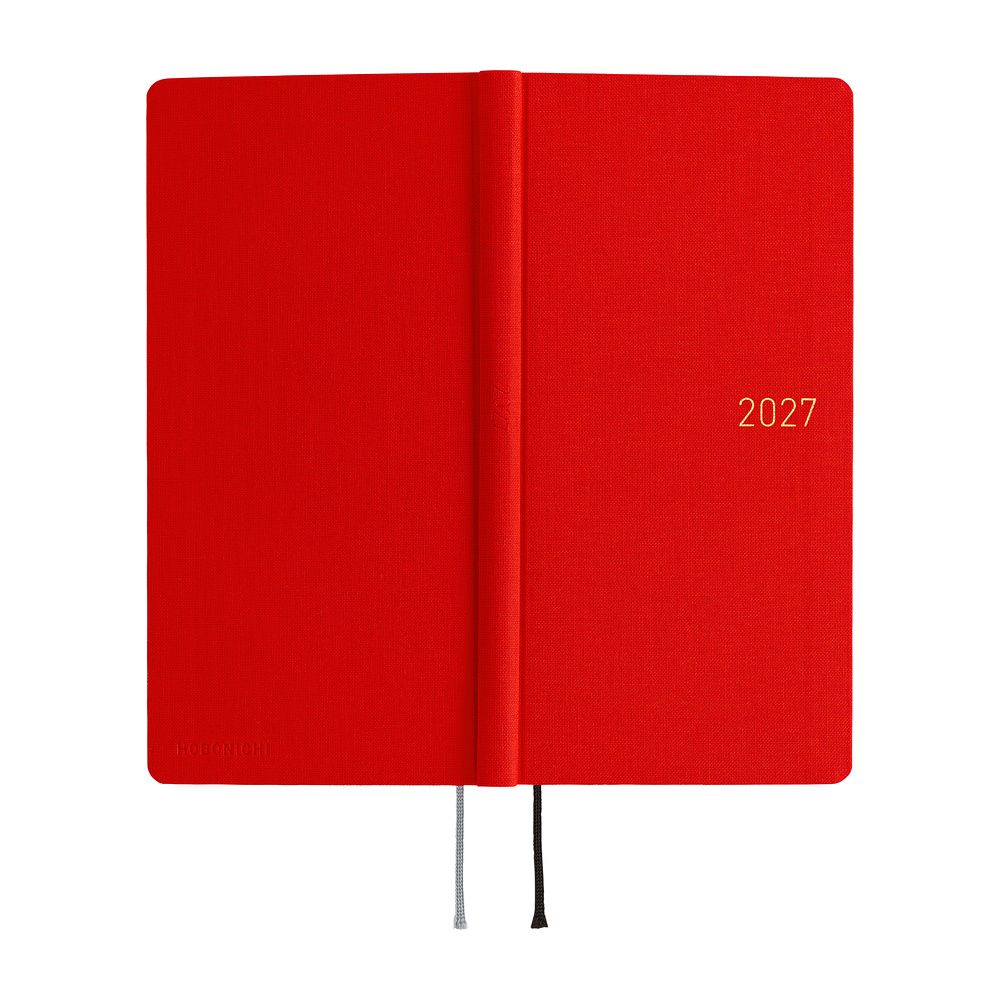 HOBONICHI | Agenda 2027 Semanal WEEKS MEGA B6 Slim - Colors (Poppy Red) ENG - Imagen 3