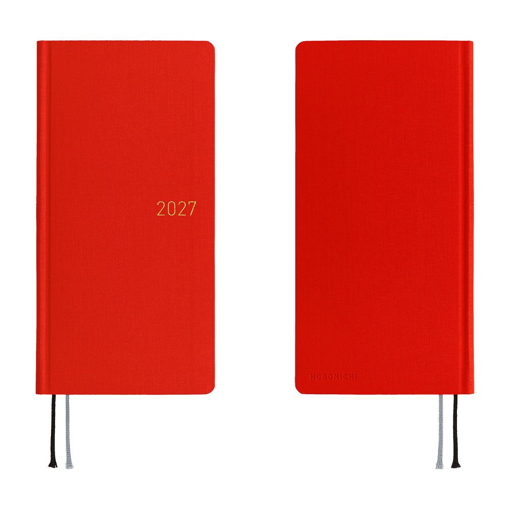 HOBONICHI | Agenda 2027 Semanal WEEKS MEGA B6 Slim - Colors (Poppy Red) ENG - Imagen 7