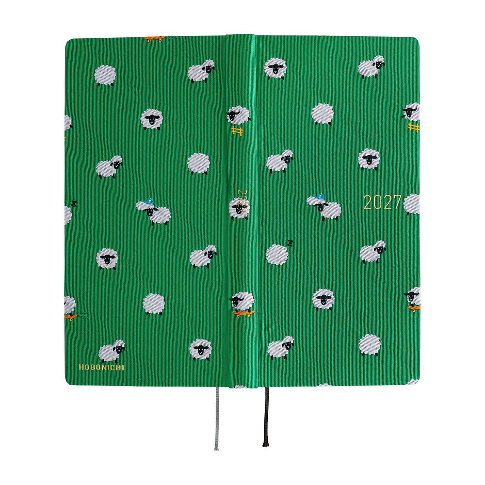 HOBONICHI | Agenda 2027 Semanal WEEKS MEGA B6 Slim - Bow & Tie (Sheep Sheep Sheep) ENG - Imagen 3