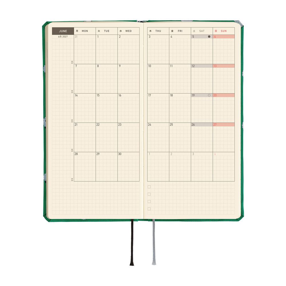 HOBONICHI | Agenda 2027 Semanal WEEKS MEGA B6 Slim - Bow & Tie (Sheep Sheep Sheep) ENG - Imagen 4