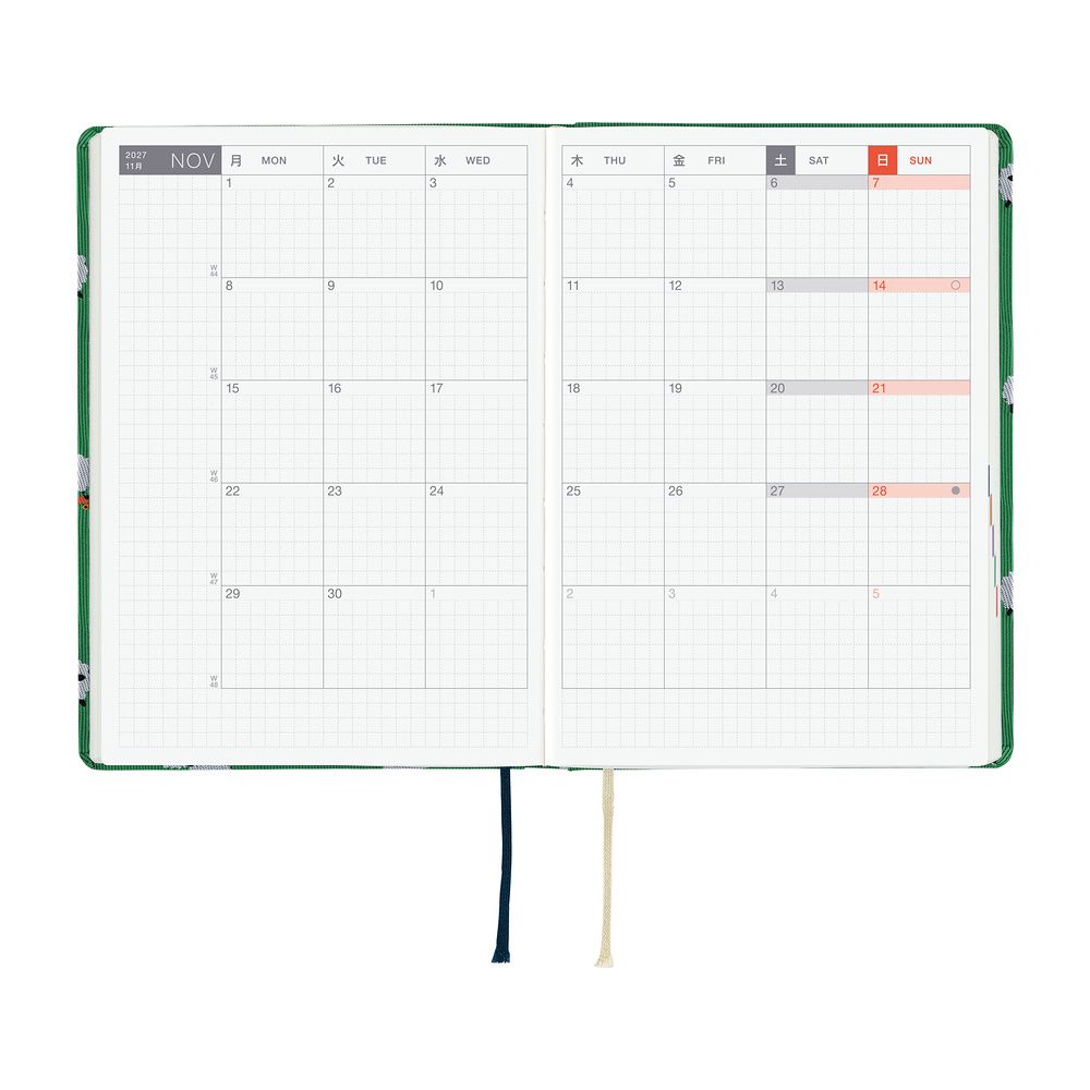 HOBONICHI | Agenda 2027 Diaria HON A6 - Bow & Tie (Sheep Sheep Sheep) ENG - Imagen 4