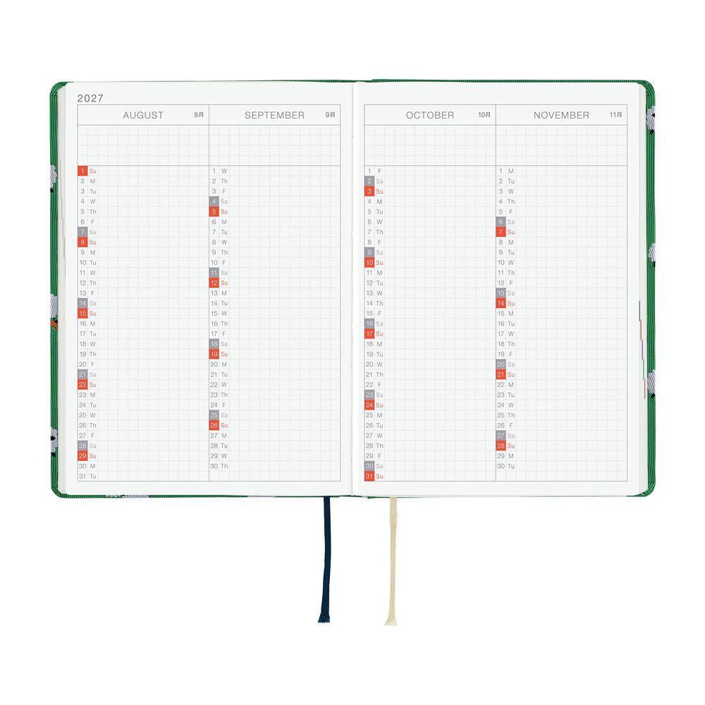 HOBONICHI | Agenda 2027 Diaria HON A6 - Bow & Tie (Sheep Sheep Sheep) ENG - Imagen 7