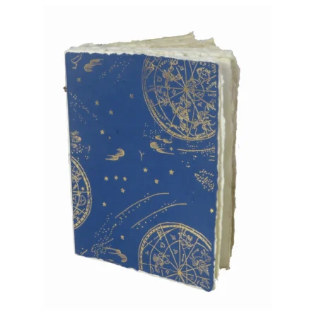 EPIGRAM | Cuaderno A5 Liso Artesanal Algodón – Zodiac Navy