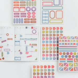 HOBONICHI | Set de Pegatinas de Planificación - TSUKI no IRO: Sticker Set (Schedule)
