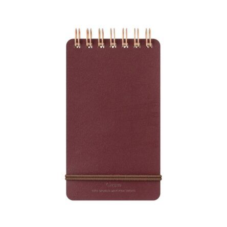 MIDORI | Libreta Anillas A6 Liso y Rayado GRAIN – Rojo