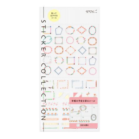 MIDORI | Pegatinas Sticker Collection 1 hoja – 2740 Date Circle Decorative