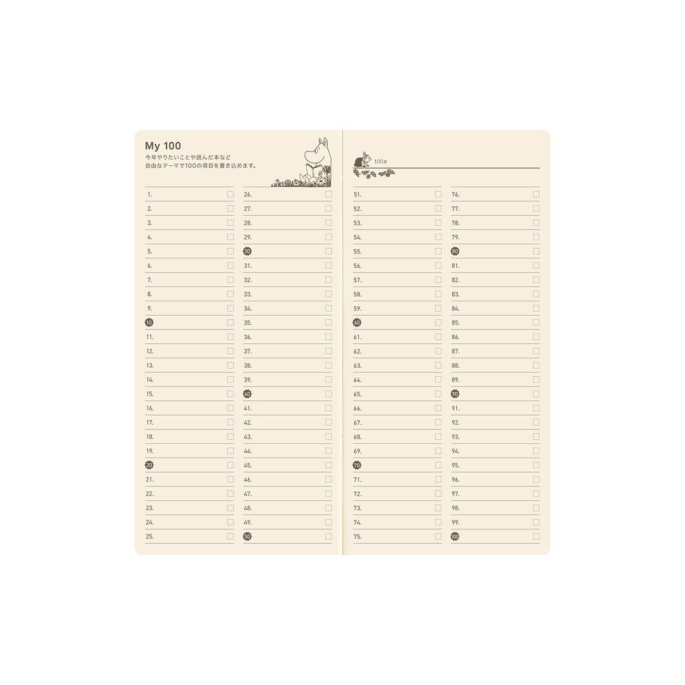 HOBONICHI | Agenda 2027 Semanal WEEKS B6 Slim - Moomin (A Day in the Life of Snufkin) JAP - Imagen 18