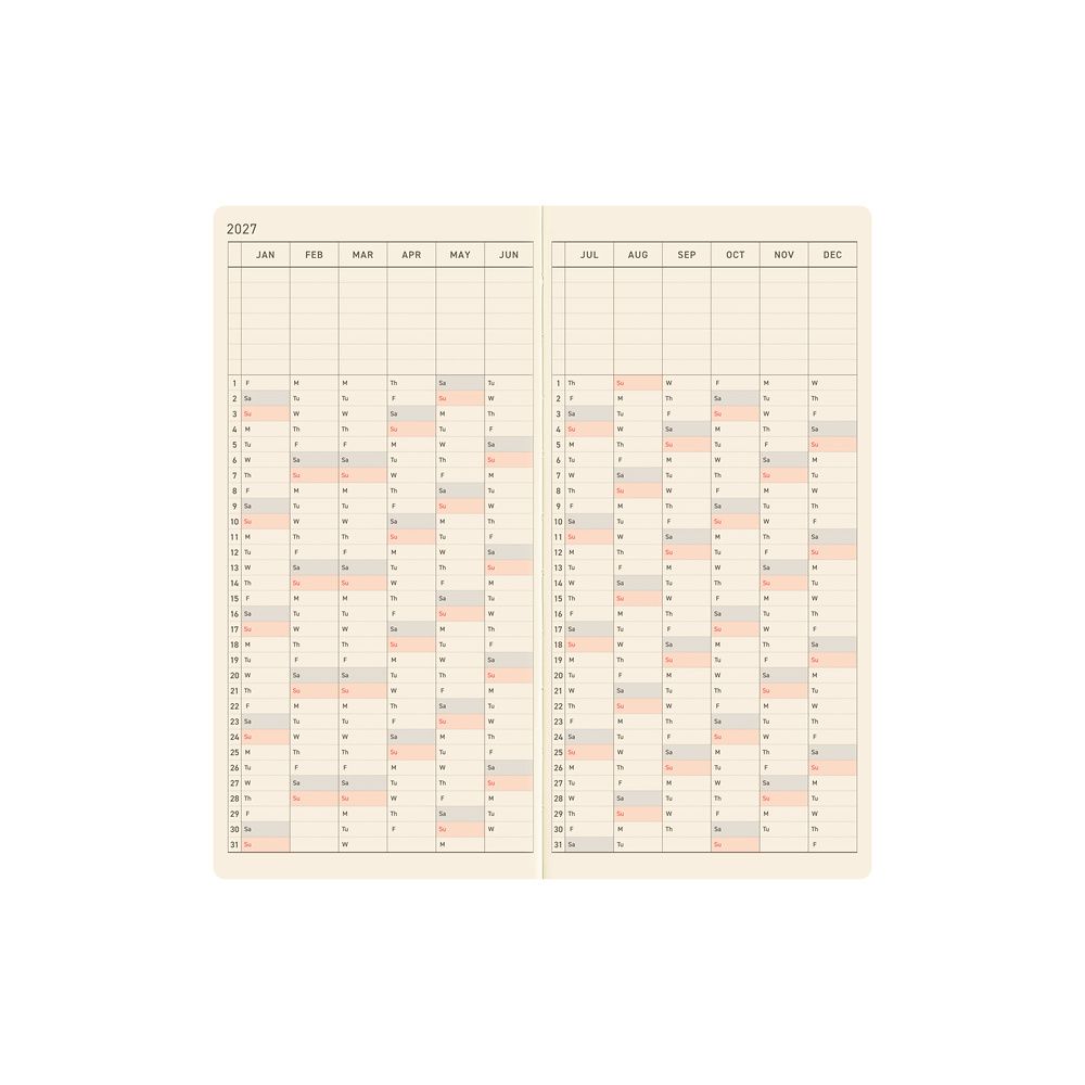HOBONICHI | Agenda 2027 Semanal WEEKS B6 Slim - Bow & Tie (Sheep Sheep Sheep) ENG - Imagen 8