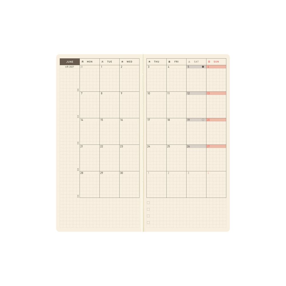 HOBONICHI | Agenda 2027 Semanal WEEKS B6 Slim - Bow & Tie (Sheep Sheep Sheep) ENG - Imagen 9