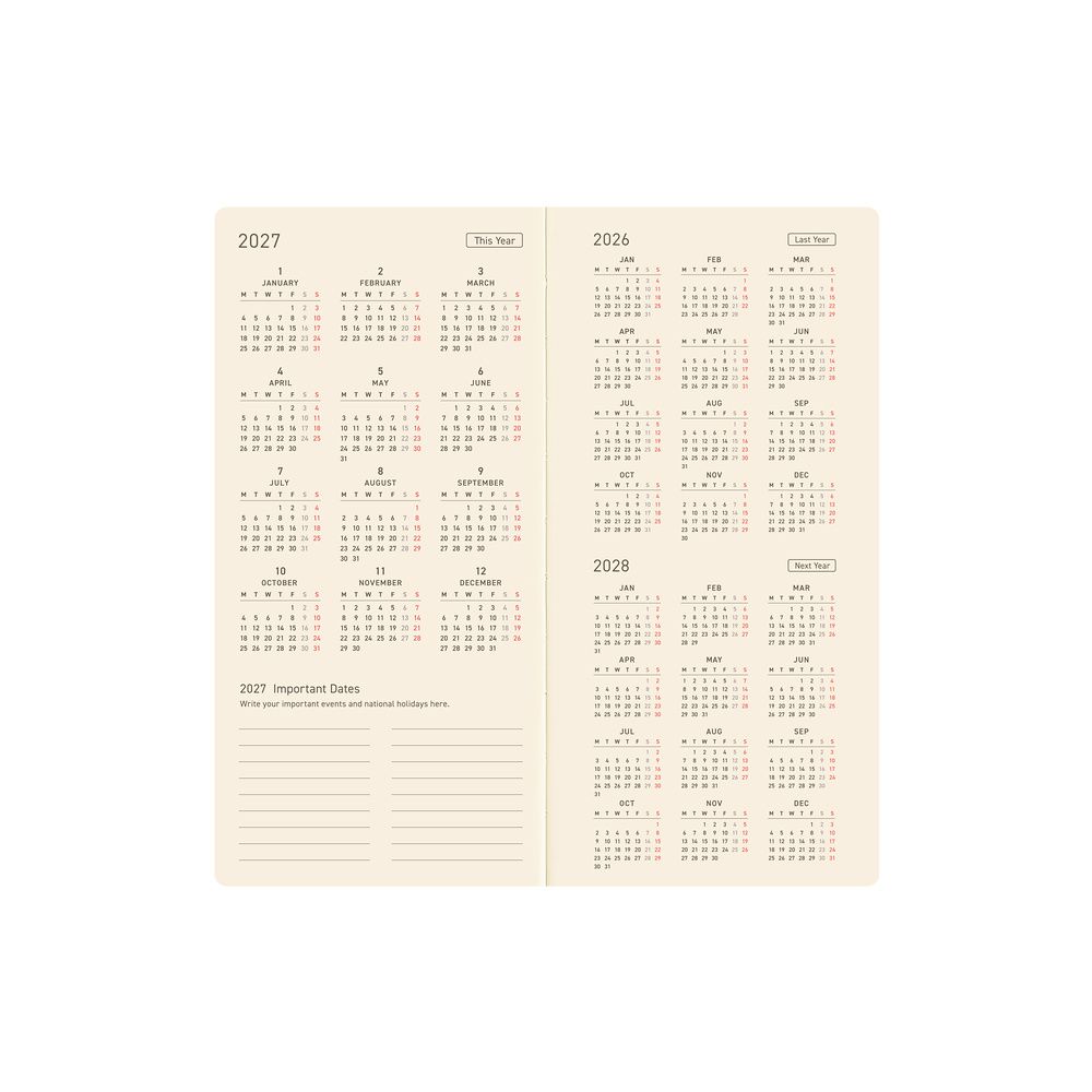 HOBONICHI | Agenda 2027 Semanal WEEKS B6 Slim - Bow & Tie (Sheep Sheep Sheep) ENG - Imagen 13