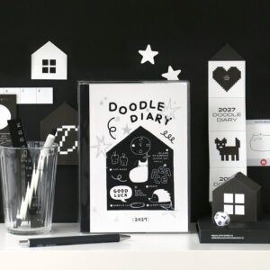 [PREVENTA] ICONIC | Agenda 2027 Semanal A5 DOODLE - 01 White