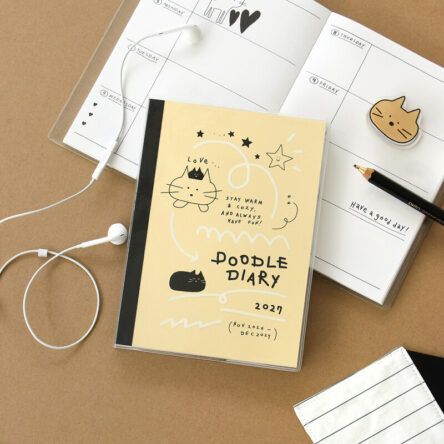 [PREVENTA] ICONIC | Agenda 2027 Semanal A5 DOODLE – 04 Pastel Yellow