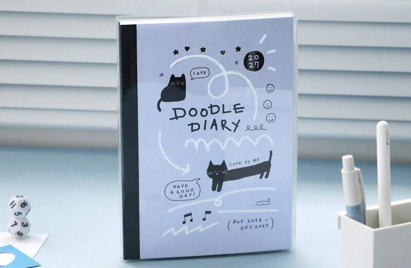 [PREVENTA] ICONIC | Agenda 2027 Semanal A5 DOODLE – 03 Soft Blue