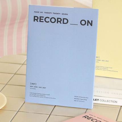 [PREVENTA] ICONIC | Agenda 2027 Mensual A4 RECORD ON MONTHLY – 01 Serenity Blue
