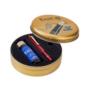 KAWECO | Set Pluma Estilográfica AL SPORT PISTON - Starter Set Bordeaux