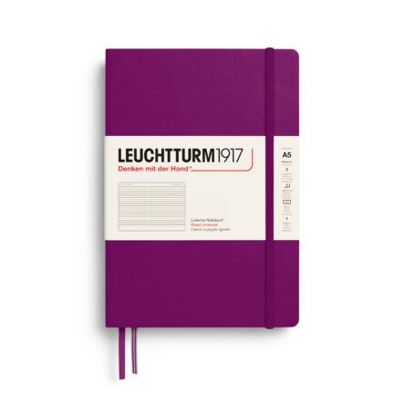 LEUCHTTURM1917 | Cuaderno A5 Rayado MEDIUM – Burgundy