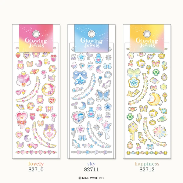 MIND WAVE | Pegatinas Glowing Jewels Sticker - Lovely - Imagen 2