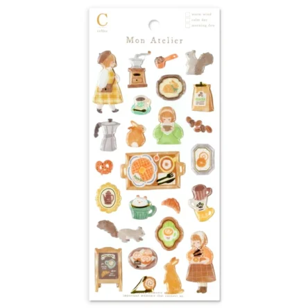 MIND WAVE | Pegatinas MON ATELIER Sticker – Coffee