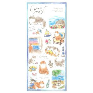 MIND WAVE | Pegatinas NYANKO BIYORI Sticker – Seaside